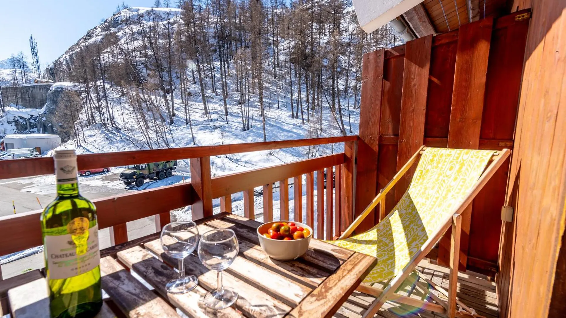 2 Pieces Duplex, Skis Aux Pieds, Balcon Tignes 0*,